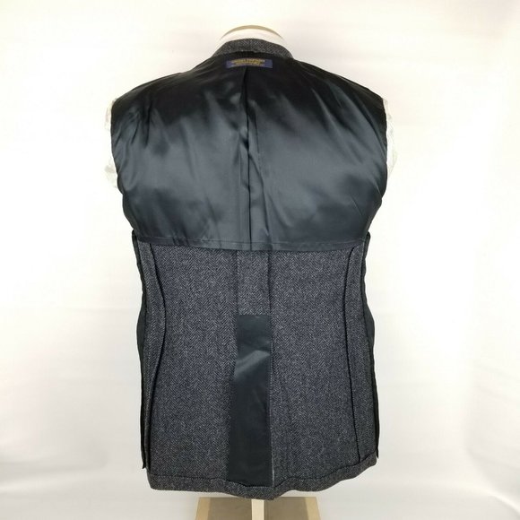 Vintage Brooks Brothers Mens Tweed Blazer 40S Gray - Picture 9 of 11